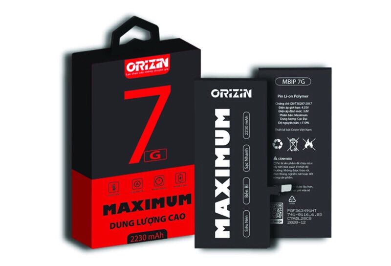 Pin orizin dung lượng cao cho ip7
