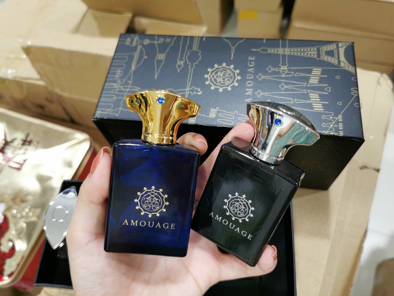 Set 4 chai nước hoa Amouage Miniature