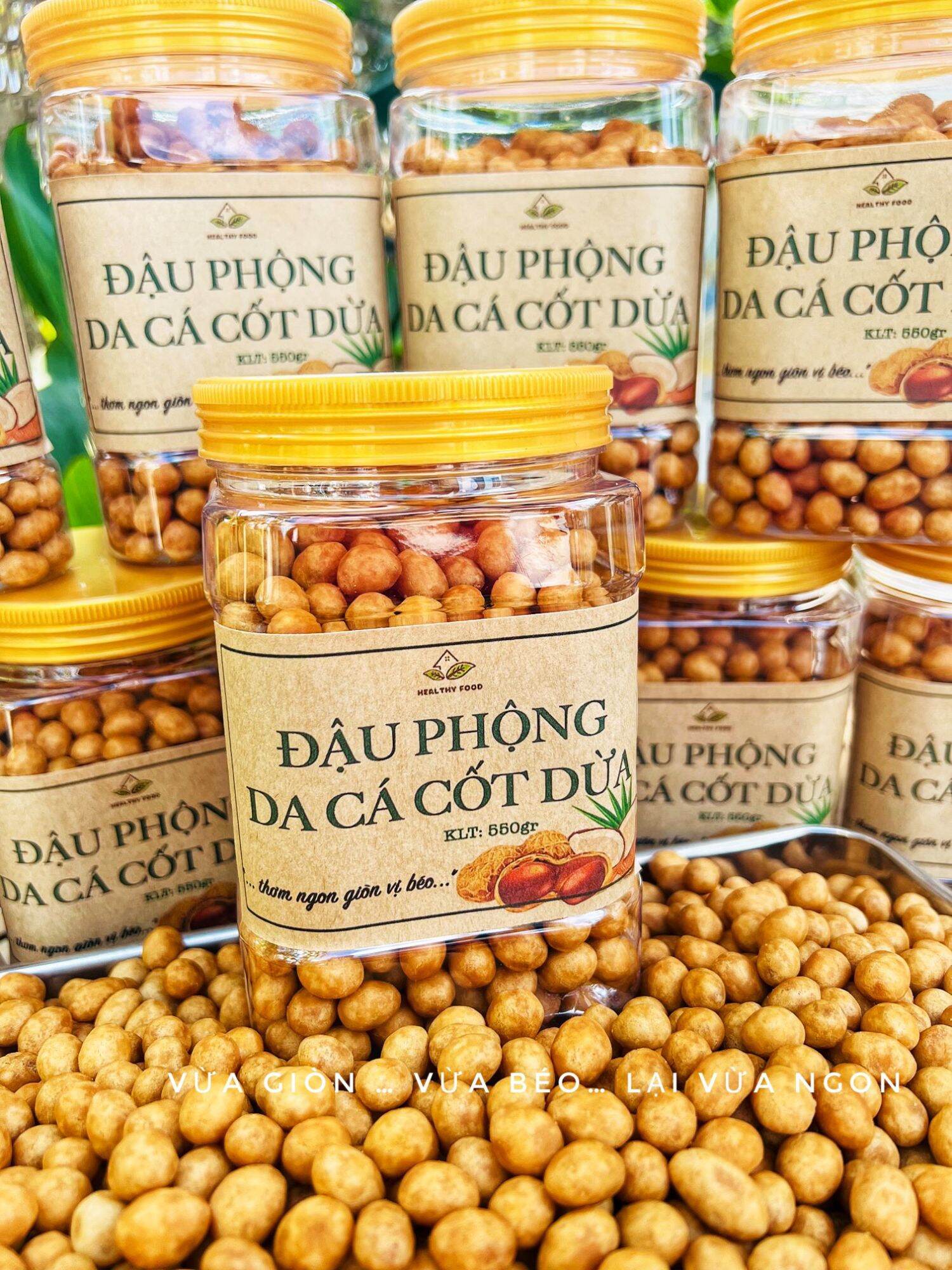 Đậu phộng da cá nước cốt dừa hủ 500g