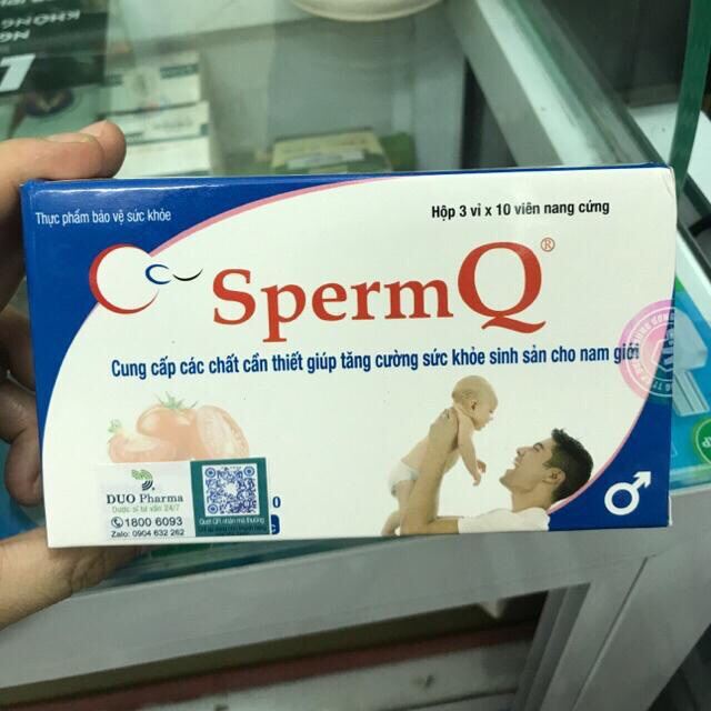 SpermQ1-Hỗ trợ điều trị vô sinh nam giới (Hàng chính hãng), tăng cường sinh lý nam thumbnail