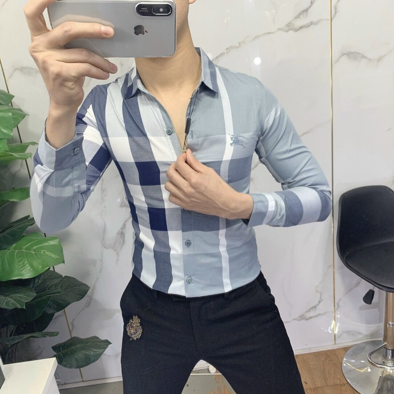 Áo Sơ Mi Kẻ BBR Hàng Super