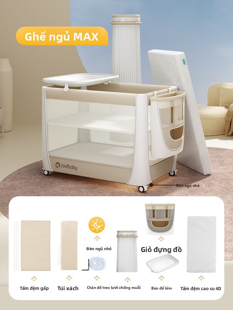 Cool Baby | Crib Đa Năng Cho Bé Dễ Di Chuyển