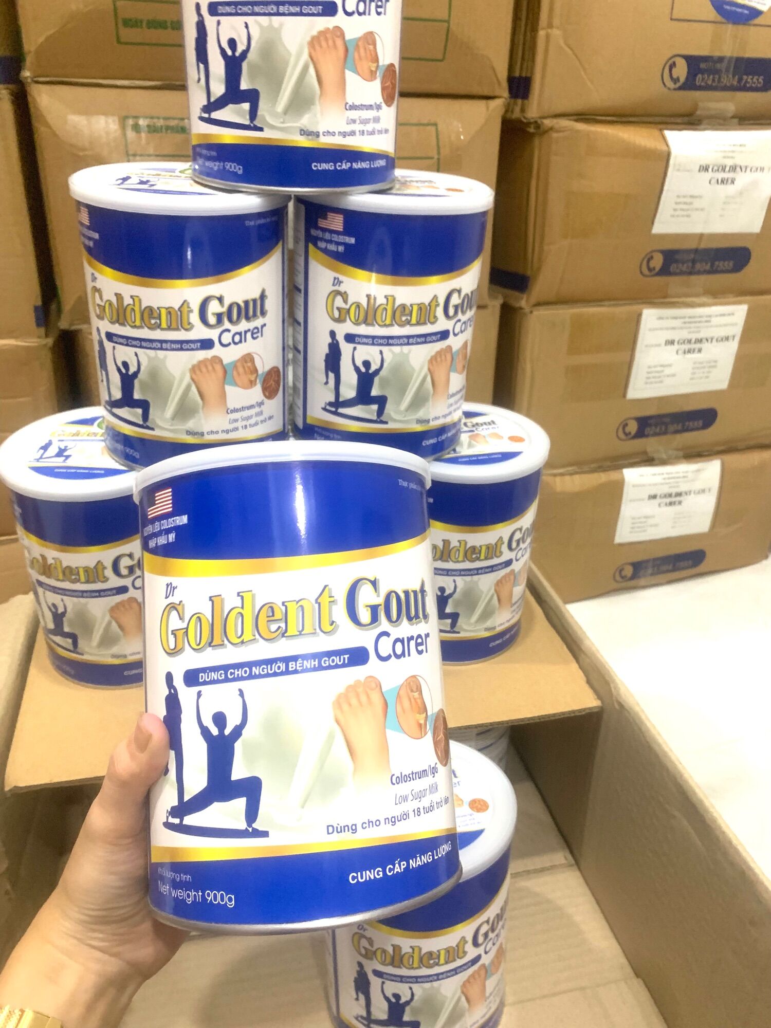 Sữa non Golde.n Gout Carer giải pháp dinh dưỡng cho người bệnh Gout - Hộp 900g