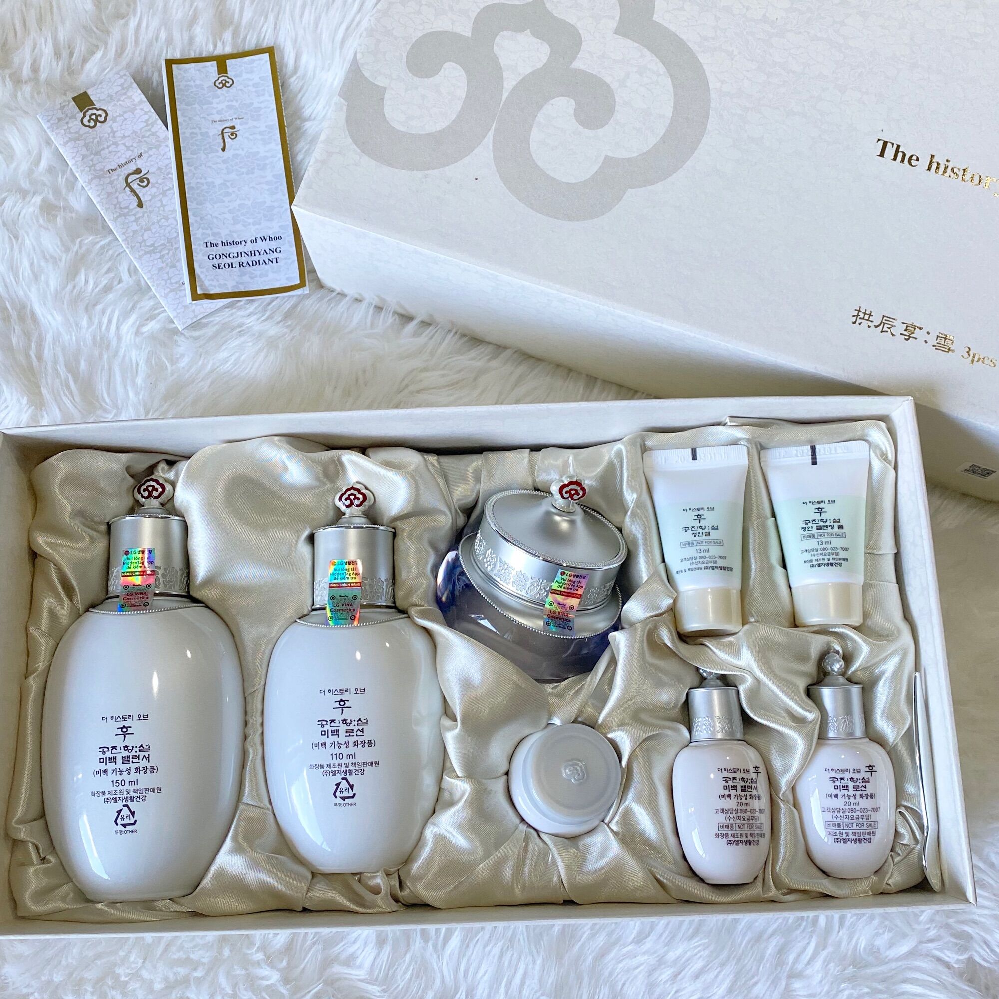 Có tem lg vina - bộ set dưỡng trắng da whoo full đầy đủ