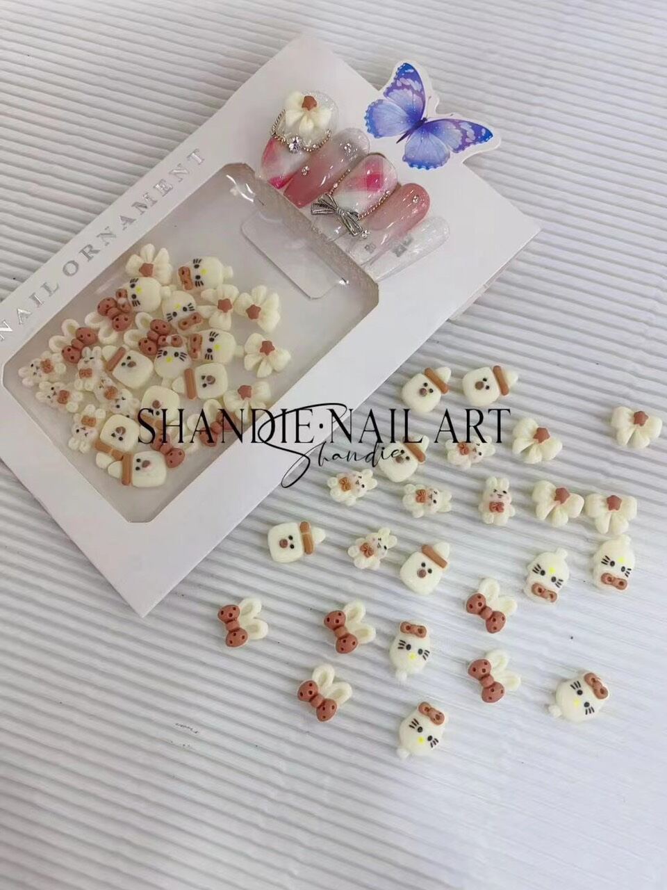 Charm gói phụ kiện đính trang trí móng Nail