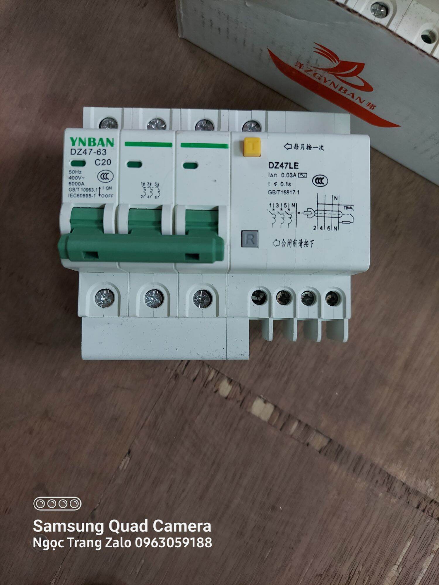 Aptomat chống giật 3 pha c20a