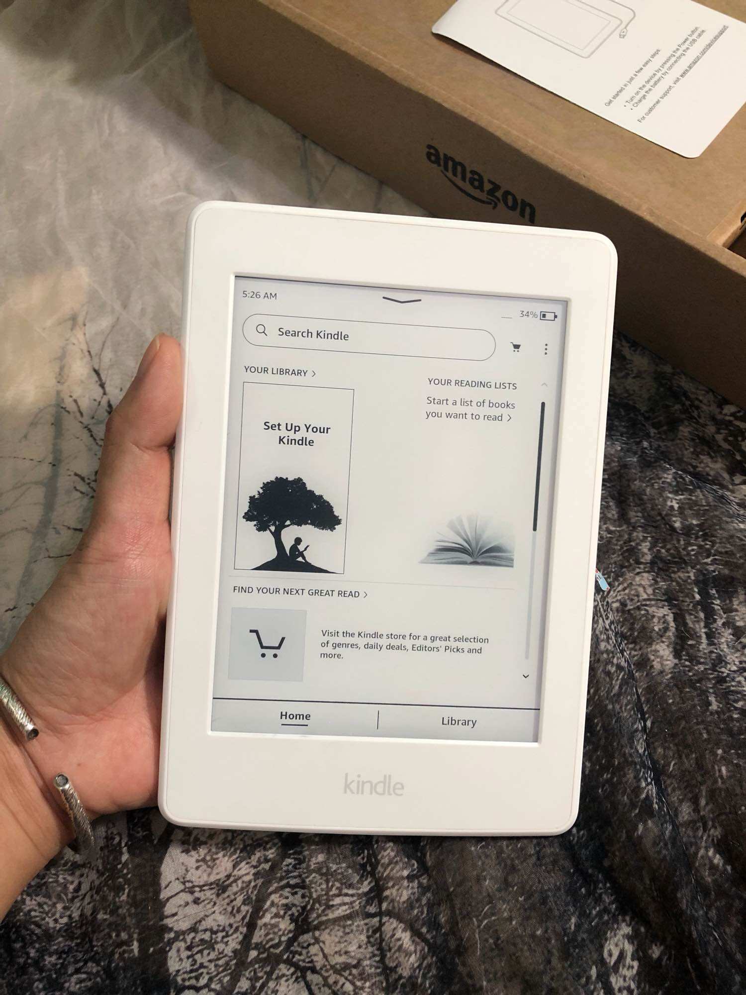 Máy đọc sách Kindle Ppw3, 4GB, new 98%, 99%( đen- trắng) - 3