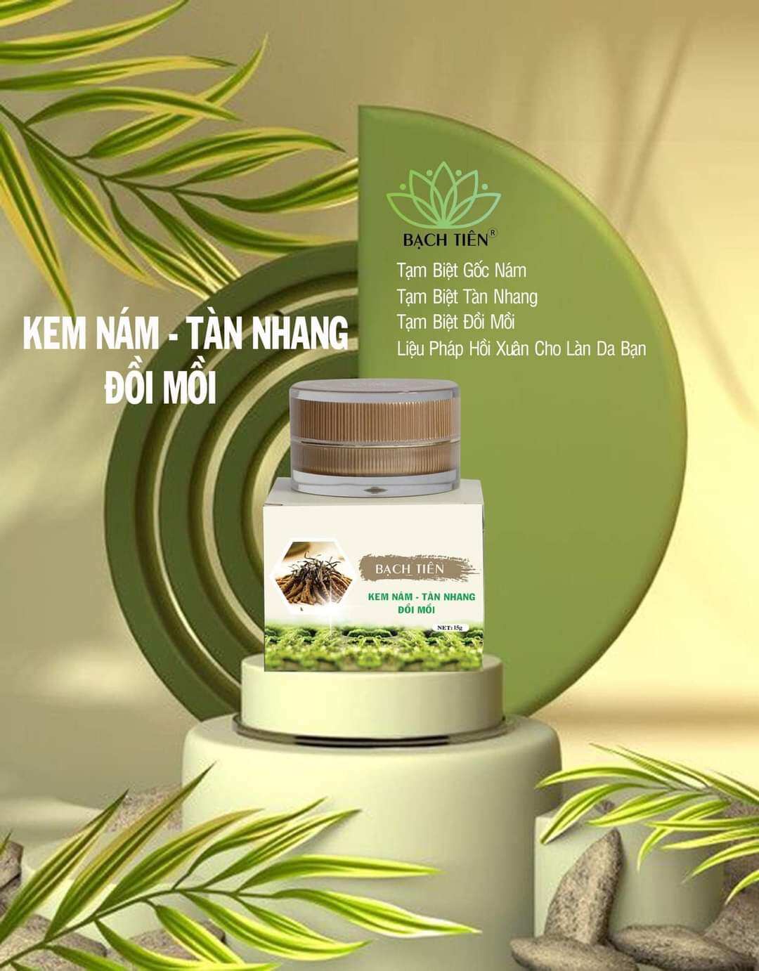 kem bạch tiên nám tàn nhang đồi mồi 15g