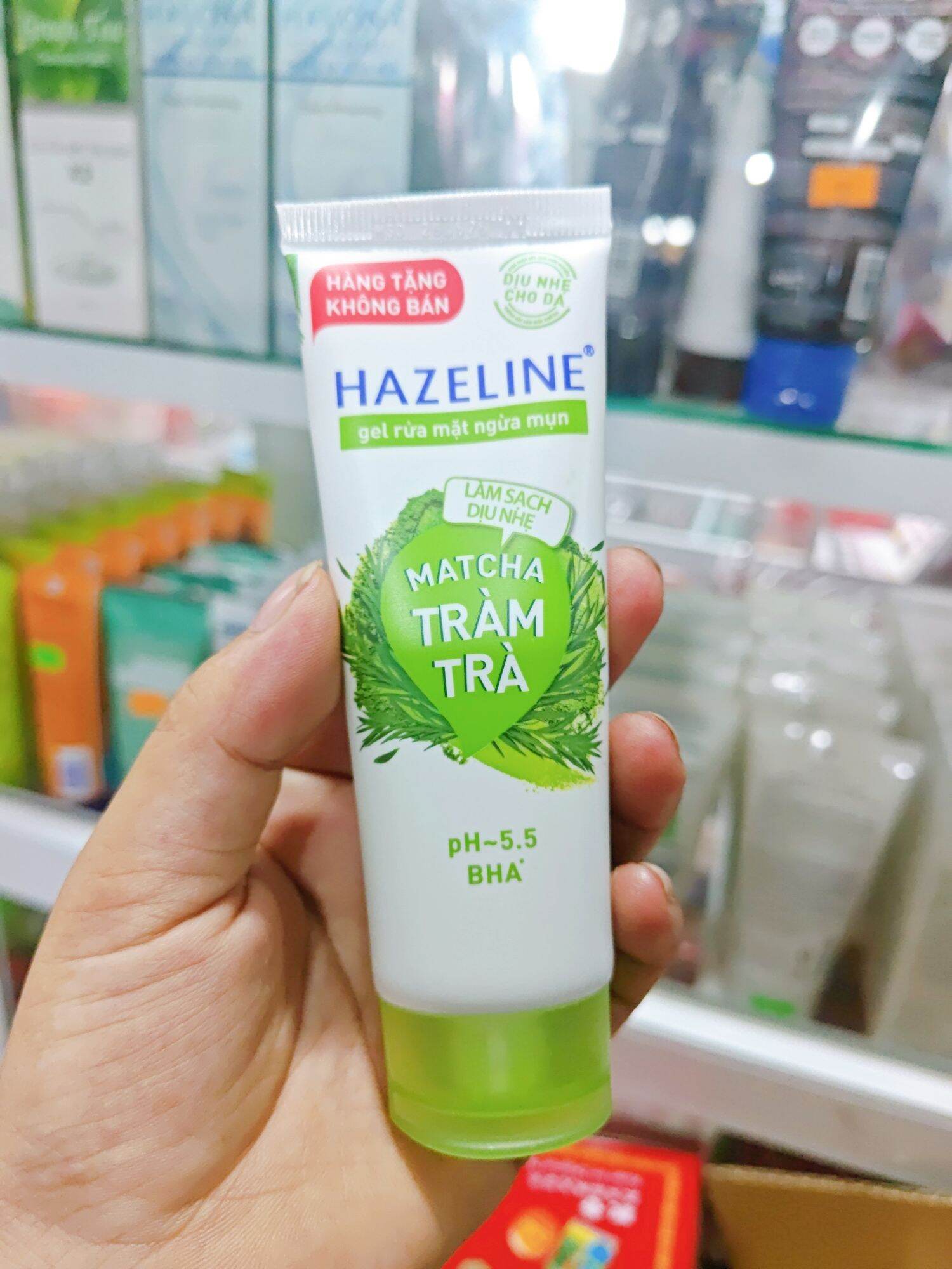 Gel rửa mặt ngừa mụn hazeline matcha tràm trà 40g