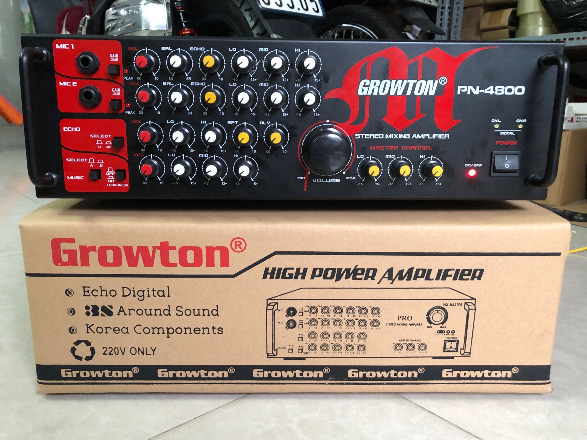 Amply Growton 8 sò công suất 600w