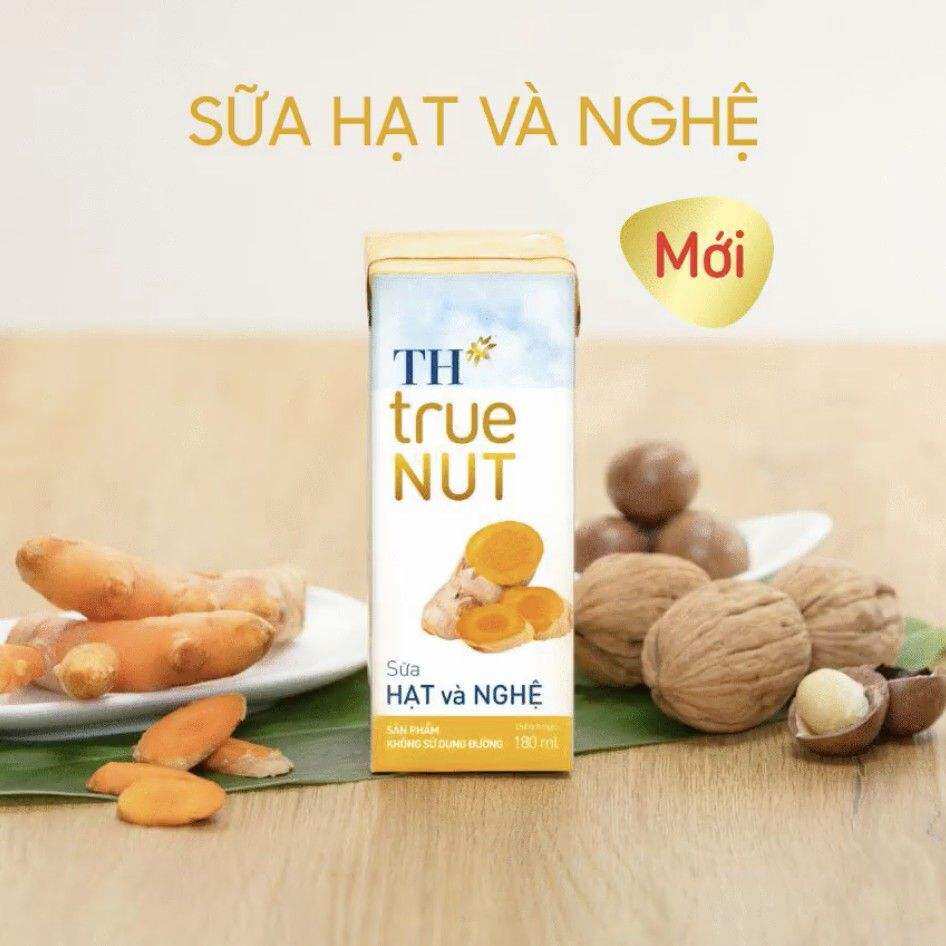 6 lốc sữa hạt TH true milk 180 ml * 24 hộp ( Óc chó / Mac ca / Hạnh Nhân / Gấc / Nghệ / Gạo lứt / Đủ mùi )