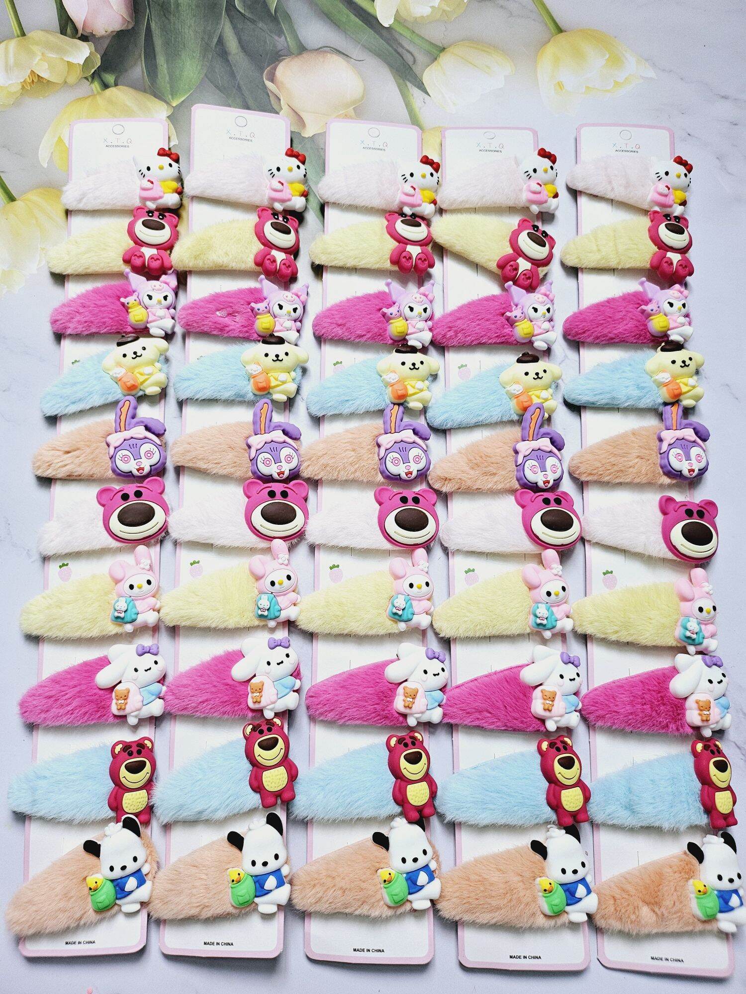 5 chiếc kẹp bấm tóc xinh cho bé, kẹp mái, bấm mái