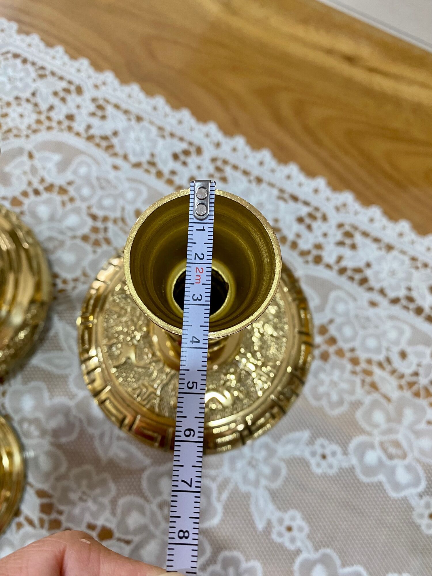 CẶP CHÂN ĐÈN BẰNG ĐỒNG CAO 20cm