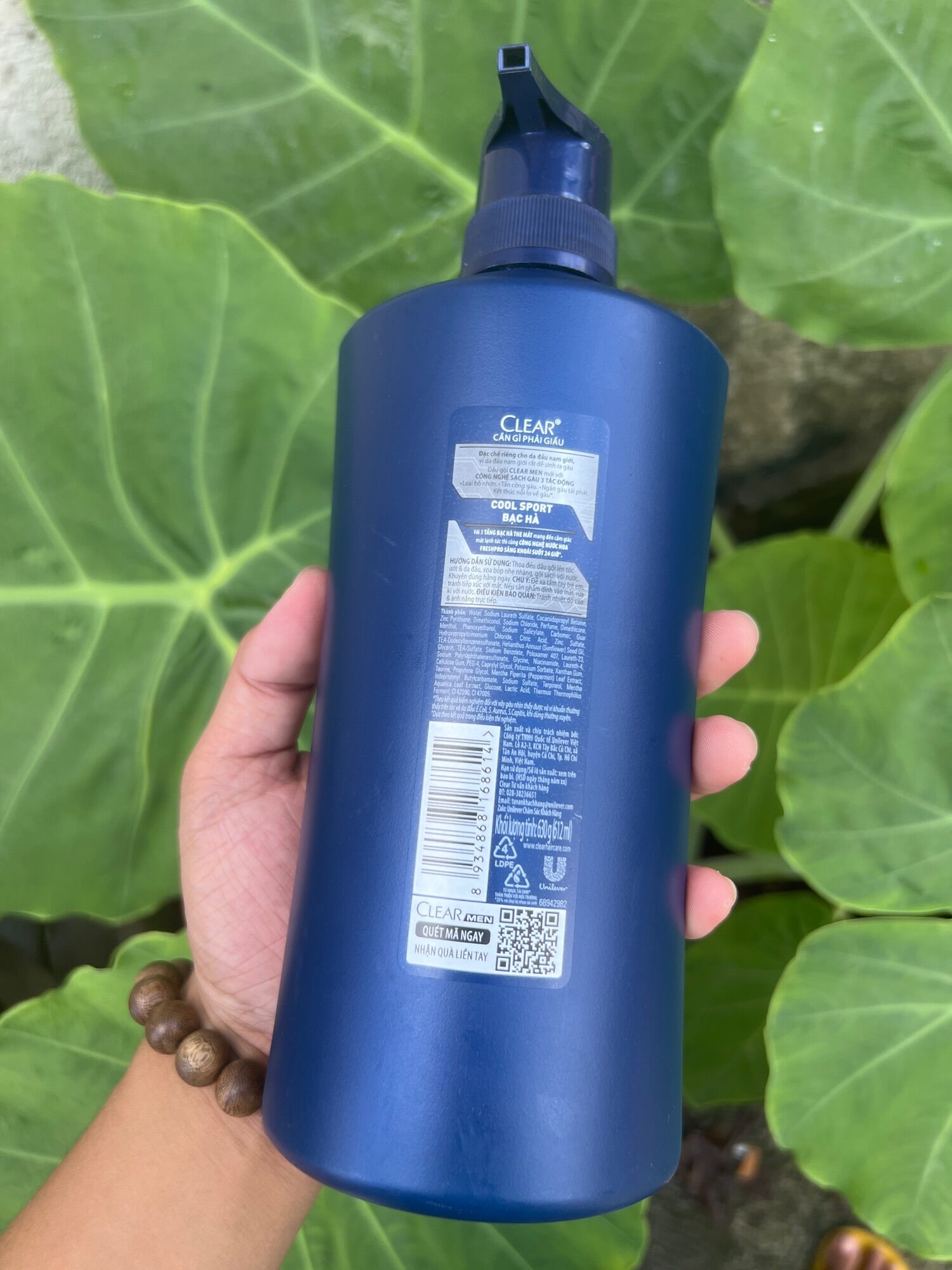 Dầu gội CLEAR MEN 650g Bạc hà