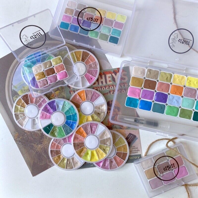 24 màu tone pastel Miya 0.6ml/1ml có tone nóng lạnh