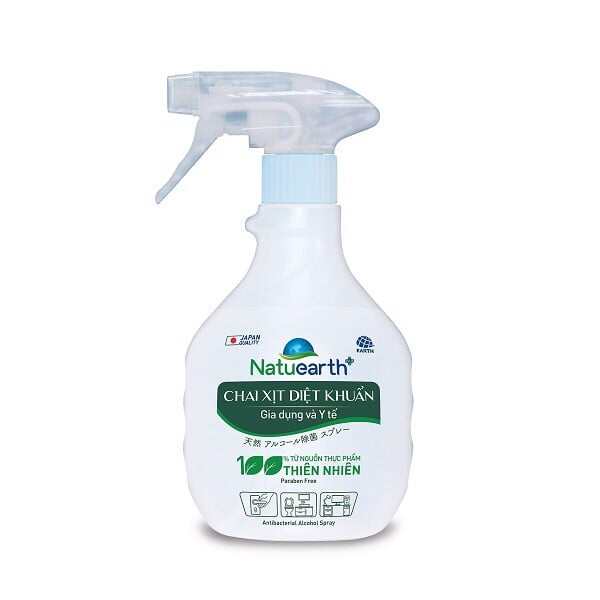Cồn Xịt Diệt Khuẩn Natuearth Plus 410ml