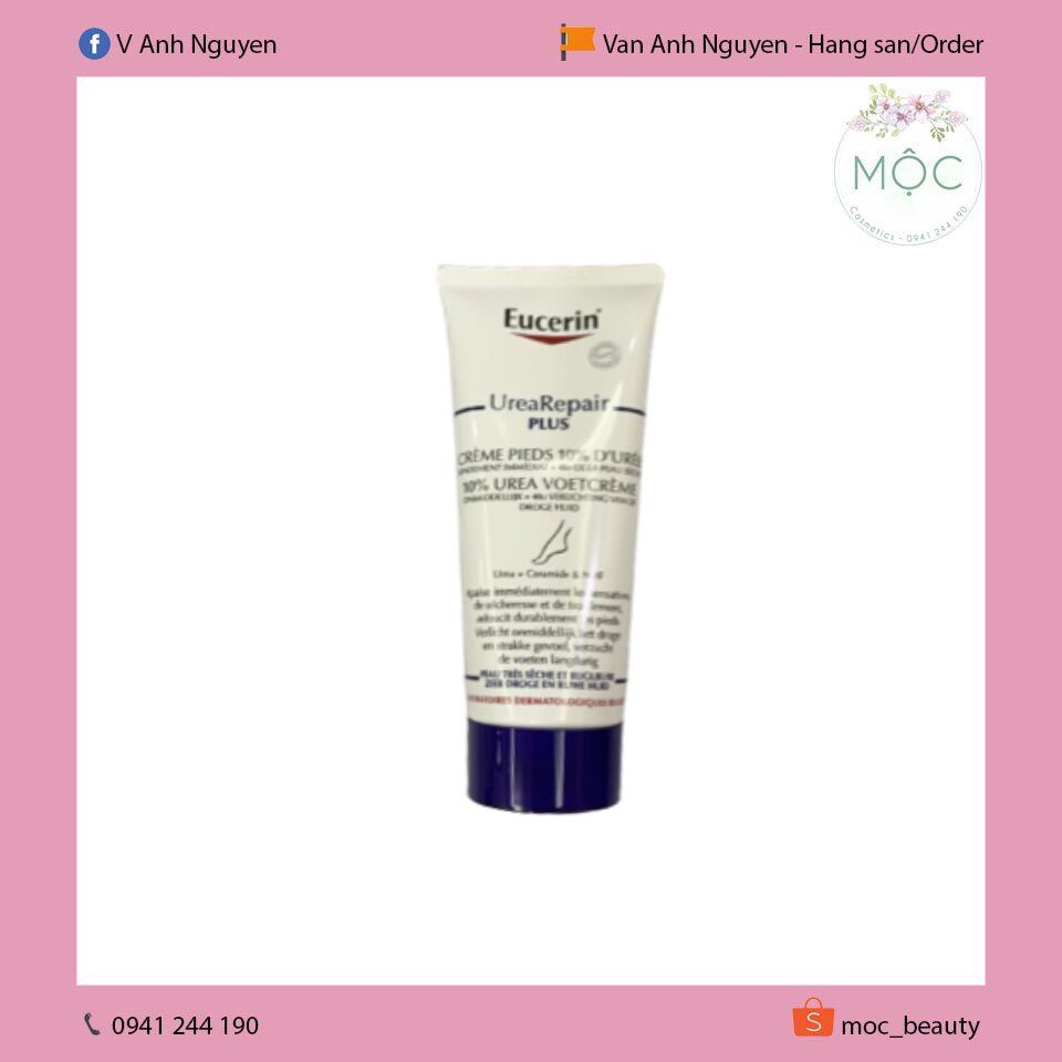 Kem dưỡng da chân Eucerin 100ml - bill Pháp