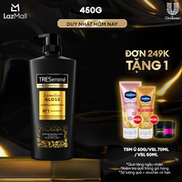 Dầu gội TRESemmé Lamellar Gloss LamellarBond+ Phủ Bóng 8X Chuẩn Salon 450g