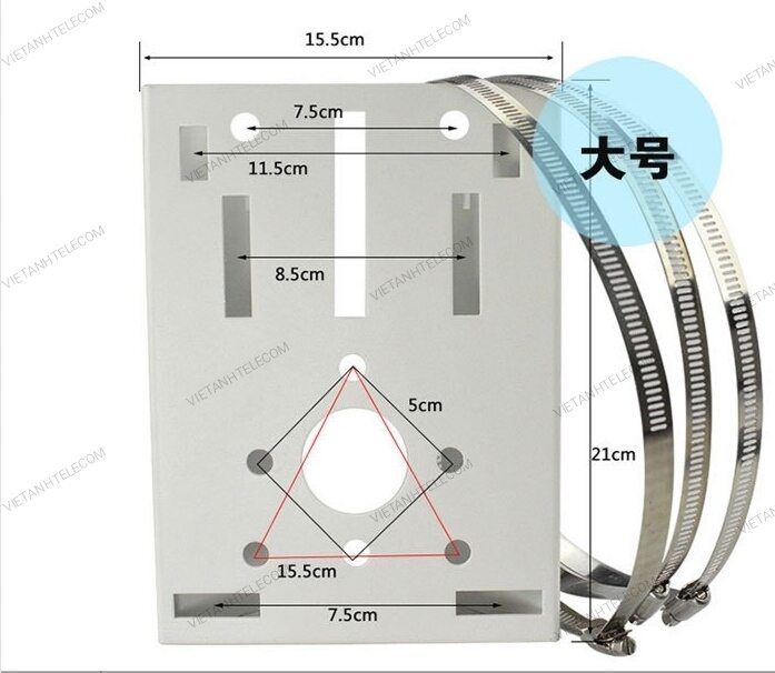 Mắt bích bắt cột cỡ lớn cho camera giám sát