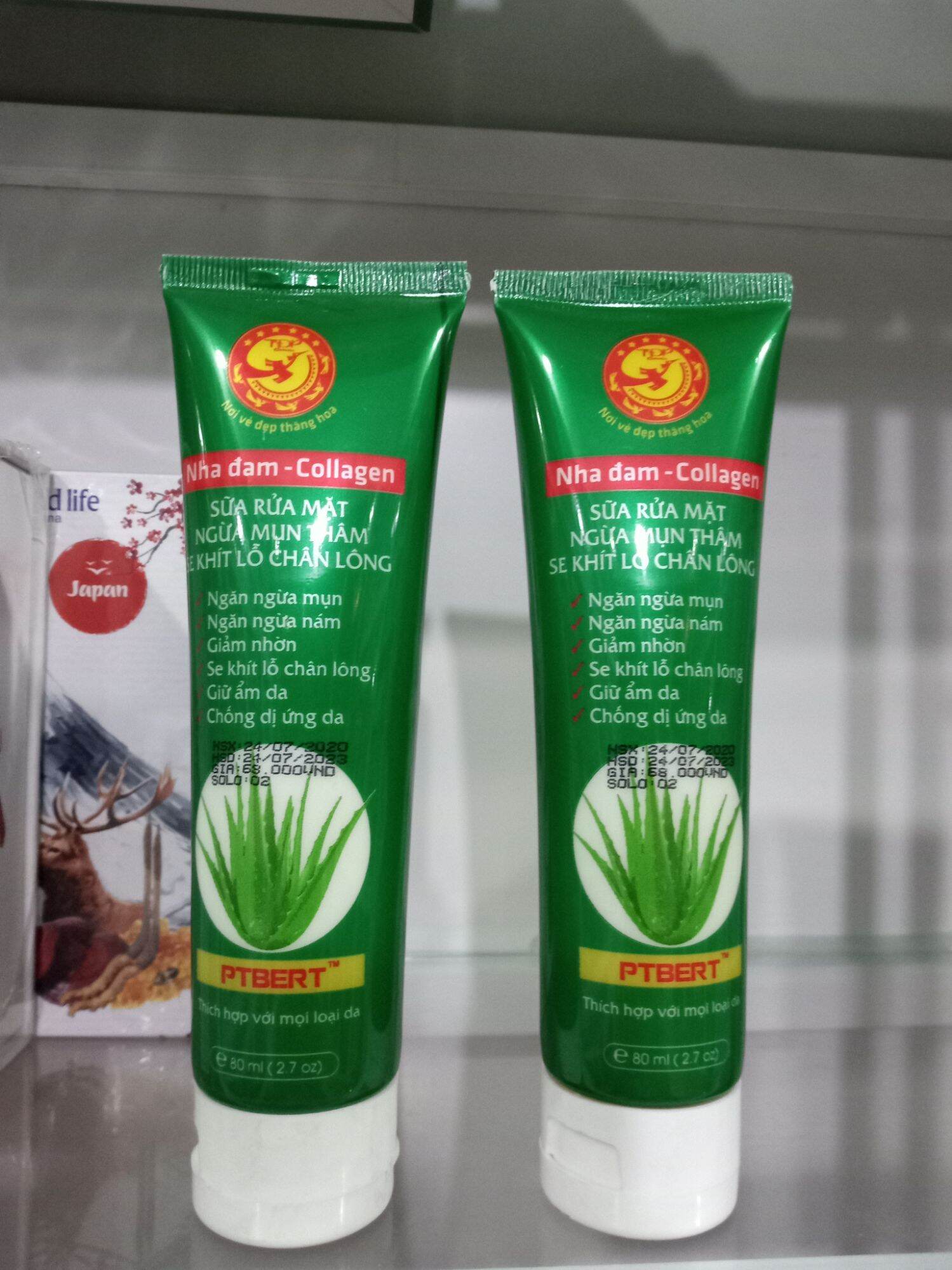 Sữa rửa mặt Nha đam Collagen, combo 2 tuýp