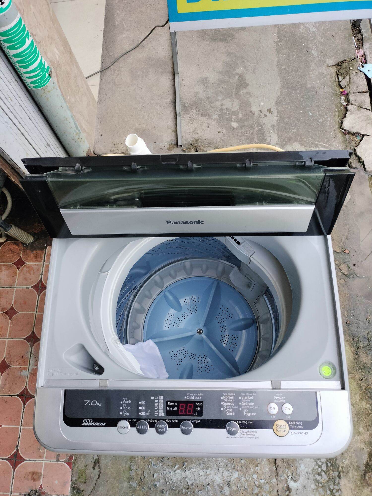 máy giặt panasonic 7kg giặt vắt êm