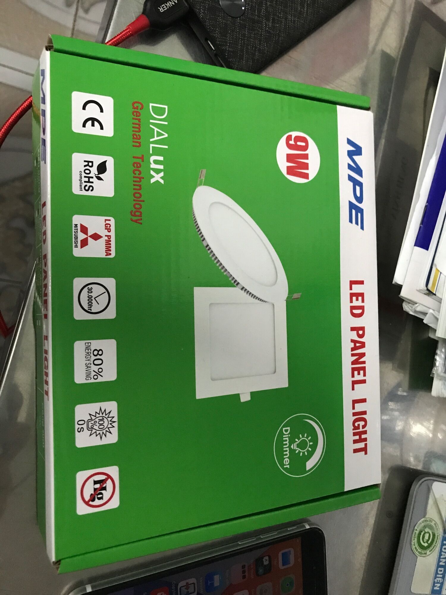 Đèn led âm trần tròn 9w Mpe RPL-9T khoét lổ 130mm