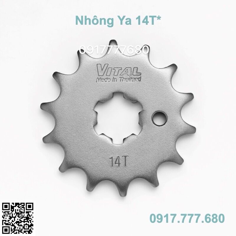 Nhông ex150, ex 150, ex135, exciter 150, sirius fi, taurus, r15 mới, fz 150 size 13 đến 17 - 9ly /nhông sên dĩa vital chính hãng