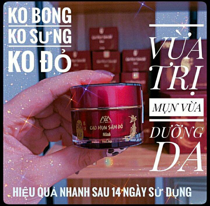 Cao Mụn Sâm đỏ hết mụn, nám, tàn nhang hộp 5gr