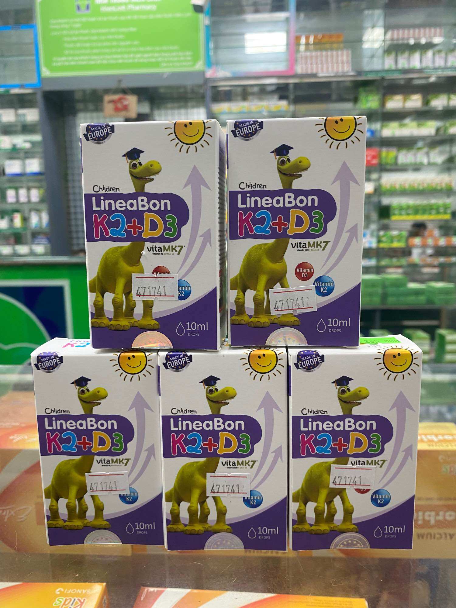 Lineabon k2+d3 - tăng chiều cao cho trẻ sơ sinh, lọ 10ml ✅