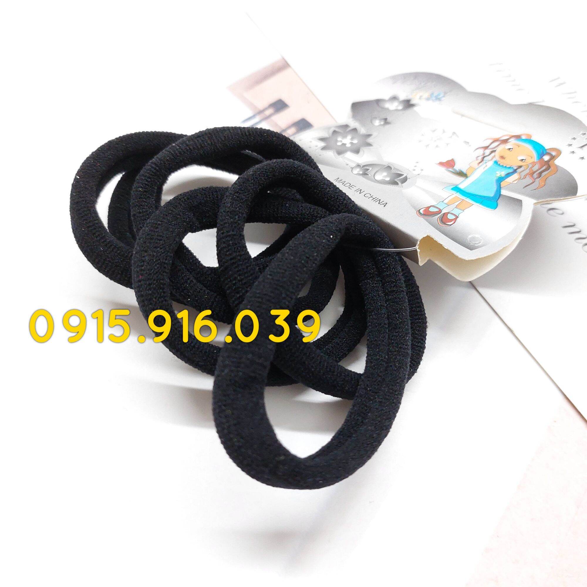 Set 6 Buộc tóc thun nhiều màu, cột tóc nữ surishops