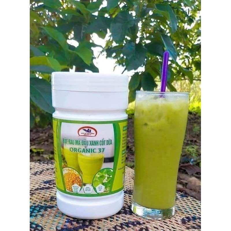 Bột đậu xanh rau má cốt dừa hộp 500g
