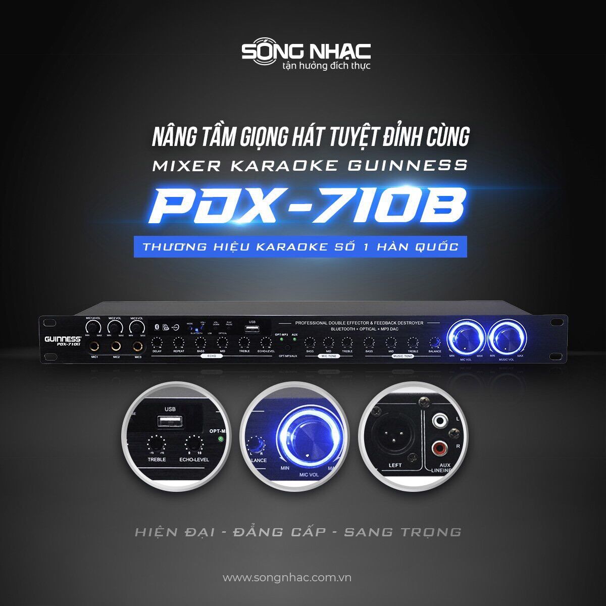[HCM]Mixer karaoke GUINNESS PDX810B