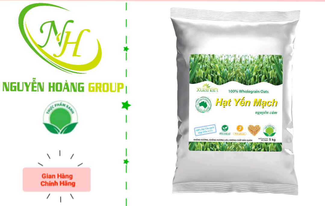 Hạt Yến Mạch Nhập Khẩu Úc Xuân An Bao 5kg