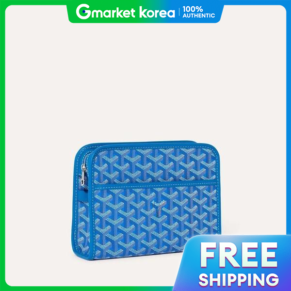 Goyard | Ví cầm tay nữ Goyard Jouvence PM màu xanh dương JOUVENPMLTY10CL10P