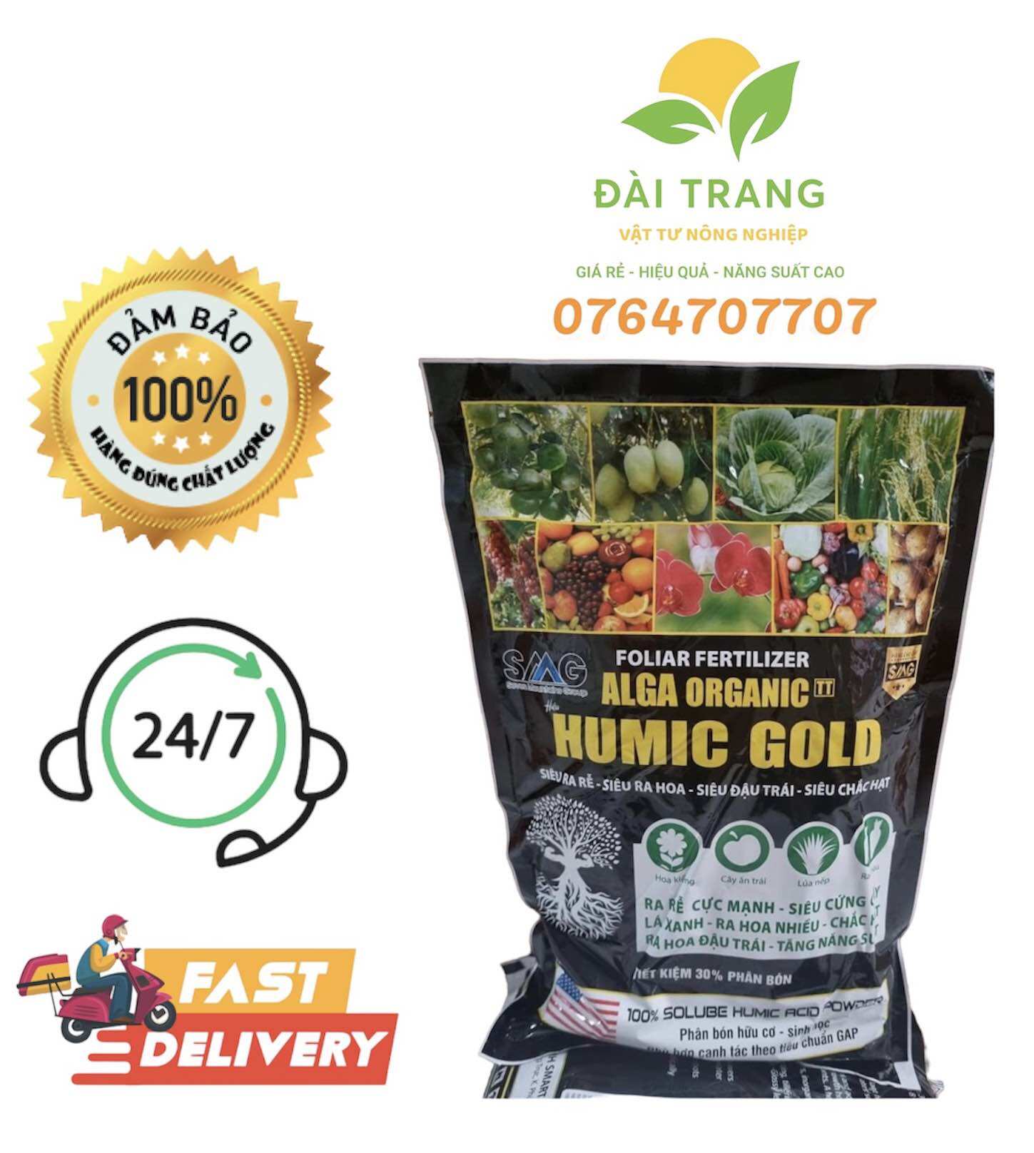 Combo 10kg phân bón humic bổ sung dinh dưỡng cho cây