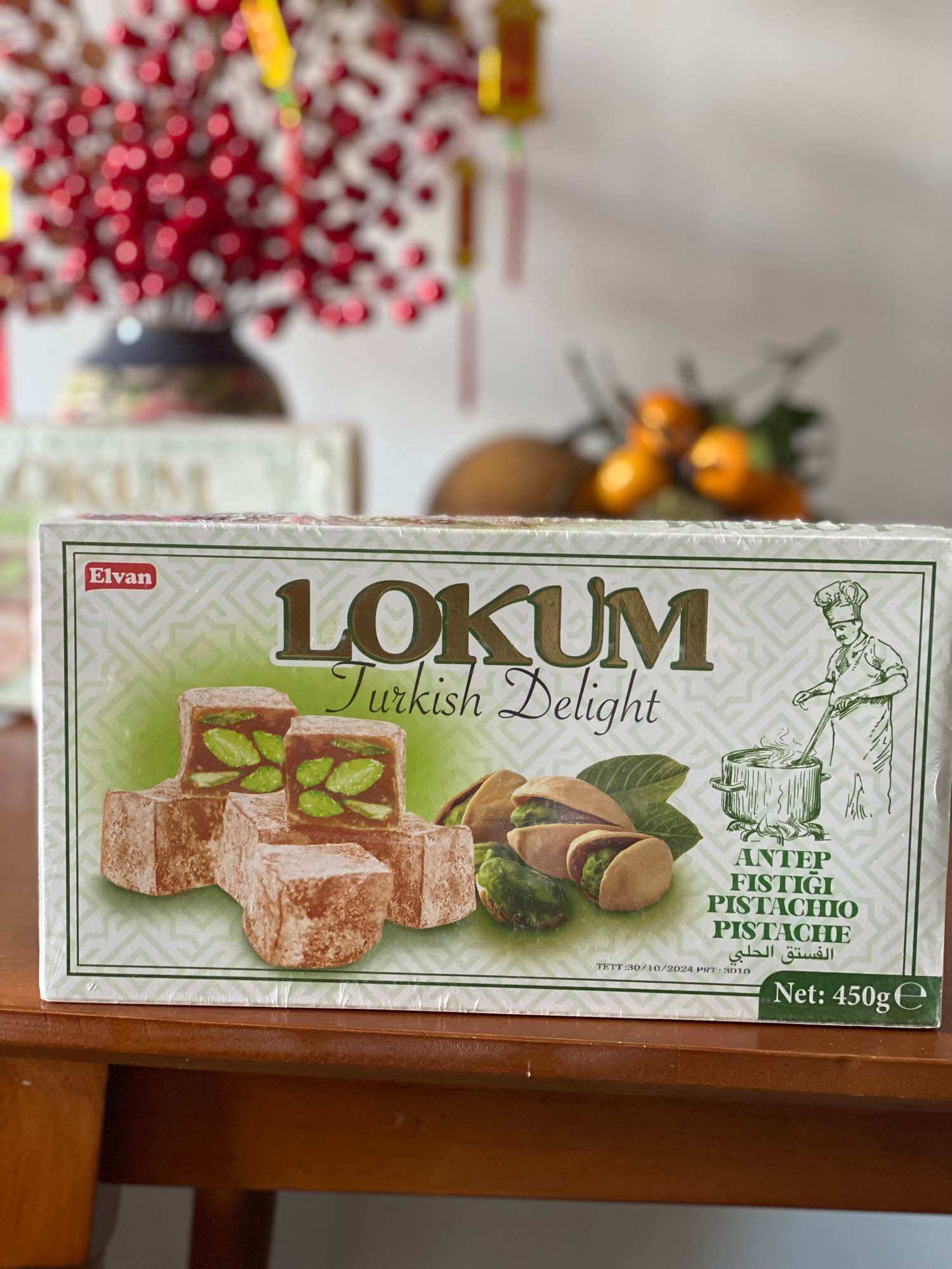 Kẹo Dẻo Thổ Nhĩ Kỳ 450gr Turkish Delight With Pistachio