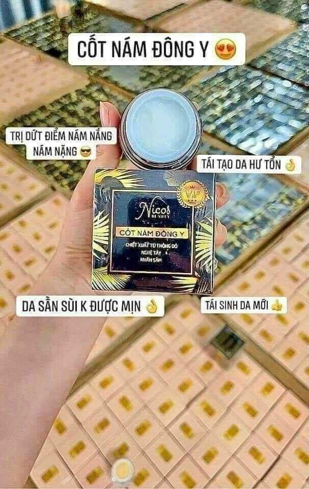 Bộ Kem Face Trắng và Face Cốt Nám Nicos ( mẫu mới)