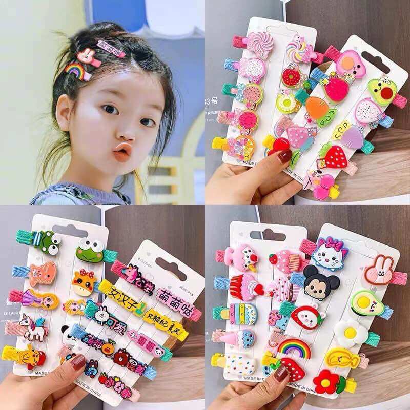 Set 10 kẹp tóc cho bé giao ngẫu nhiên