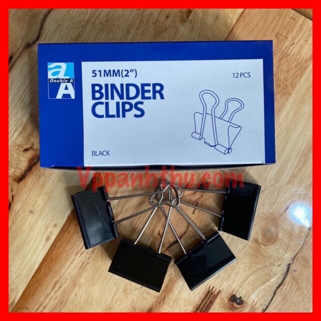Hộp 12c kẹp bướm 51mm double a
