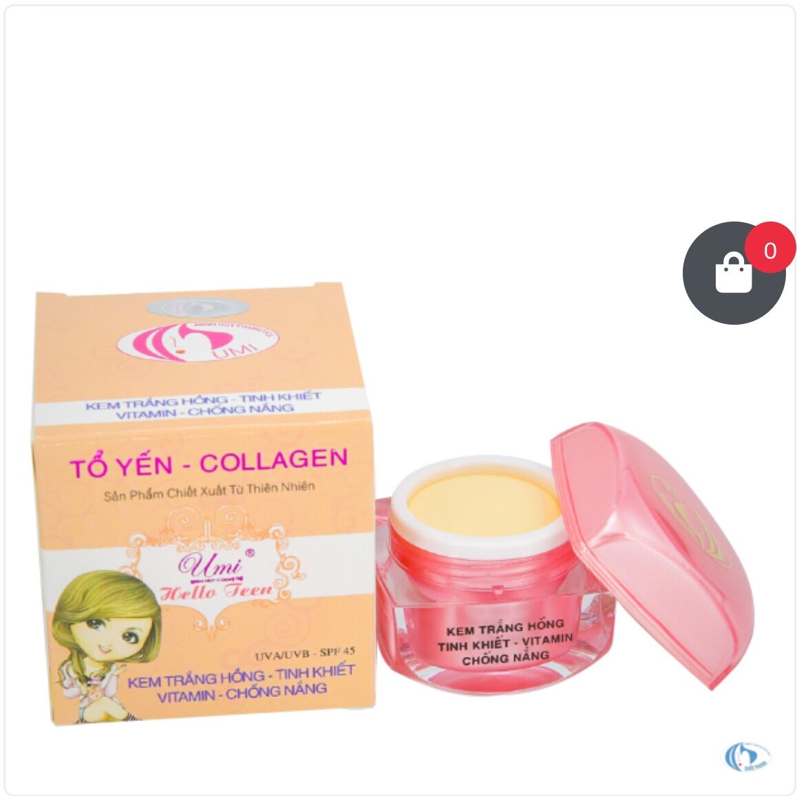 [HCM]KEM UMI TRẮNG DA - TINH KHIẾT VITAMIN E - ( NET. 12g )