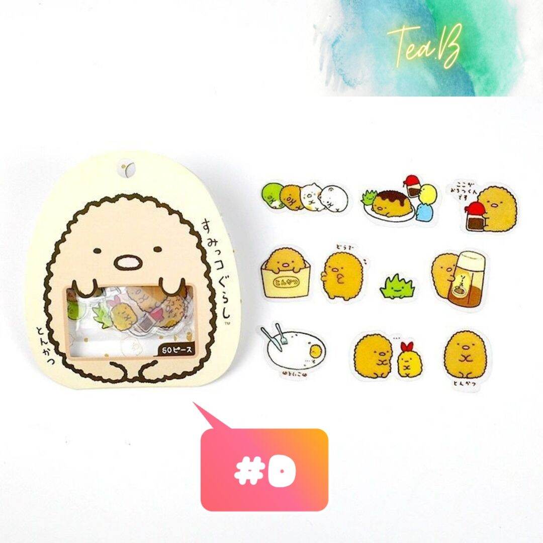 Bộ 50 Sticker (miếng dán) trang trí dễ thương (Tea.B_ST23)
