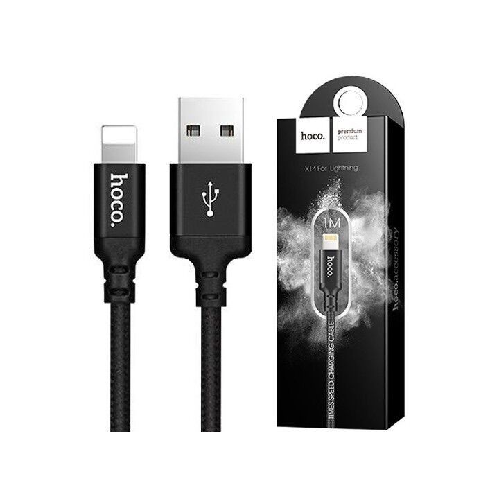 Cáp sạc iphone hoco x14 pro sạc nhanh 3.0 cổng lightning 1m