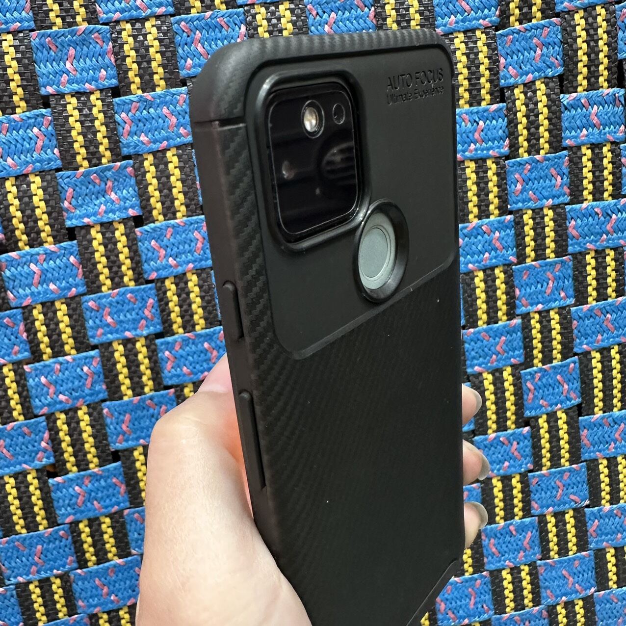 [ Ảnh thật ] Case ốp lưng Google Pixel 5 dẻo đen vân xước carbon