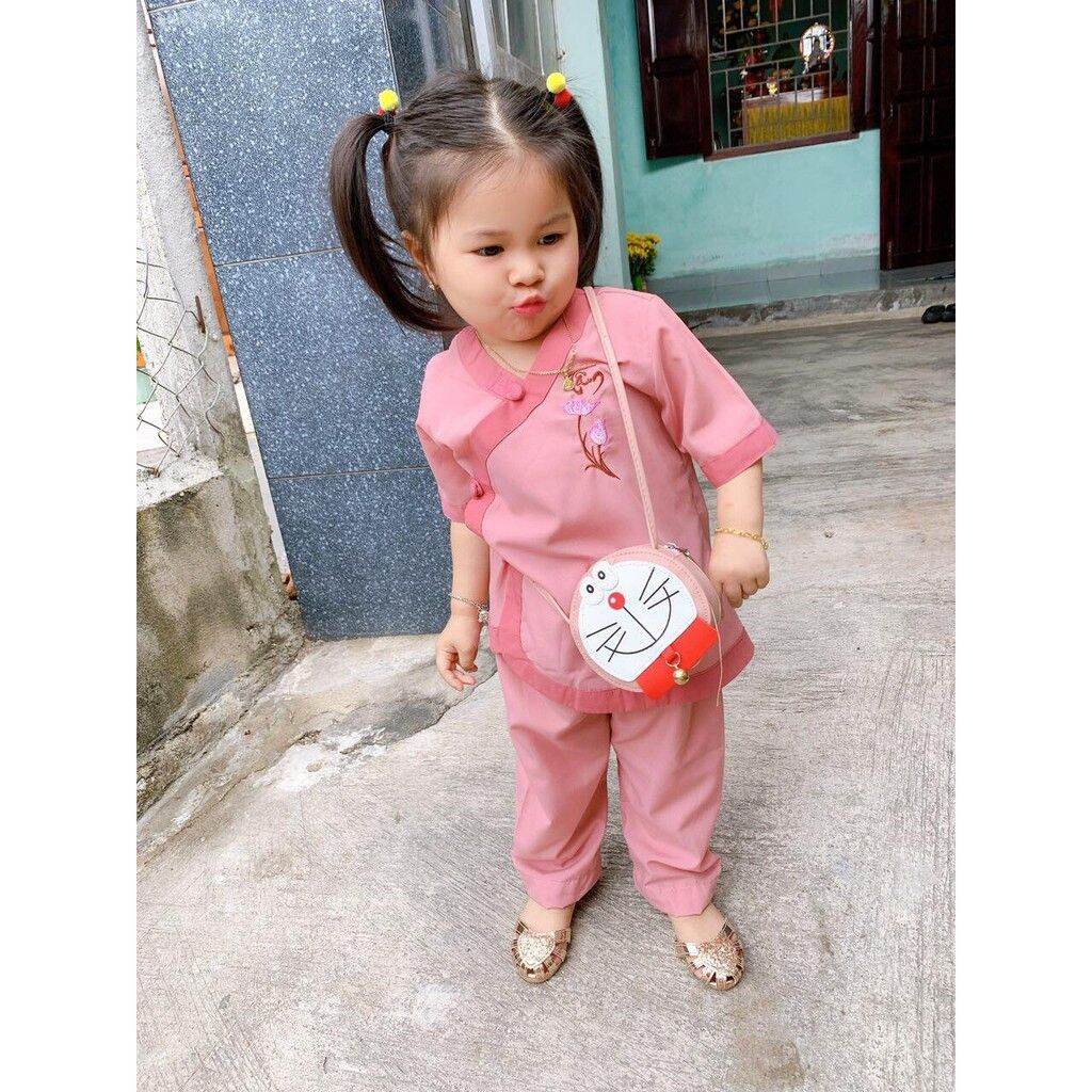 Đồ lam đi chùa - mẫu tim phối bé❤