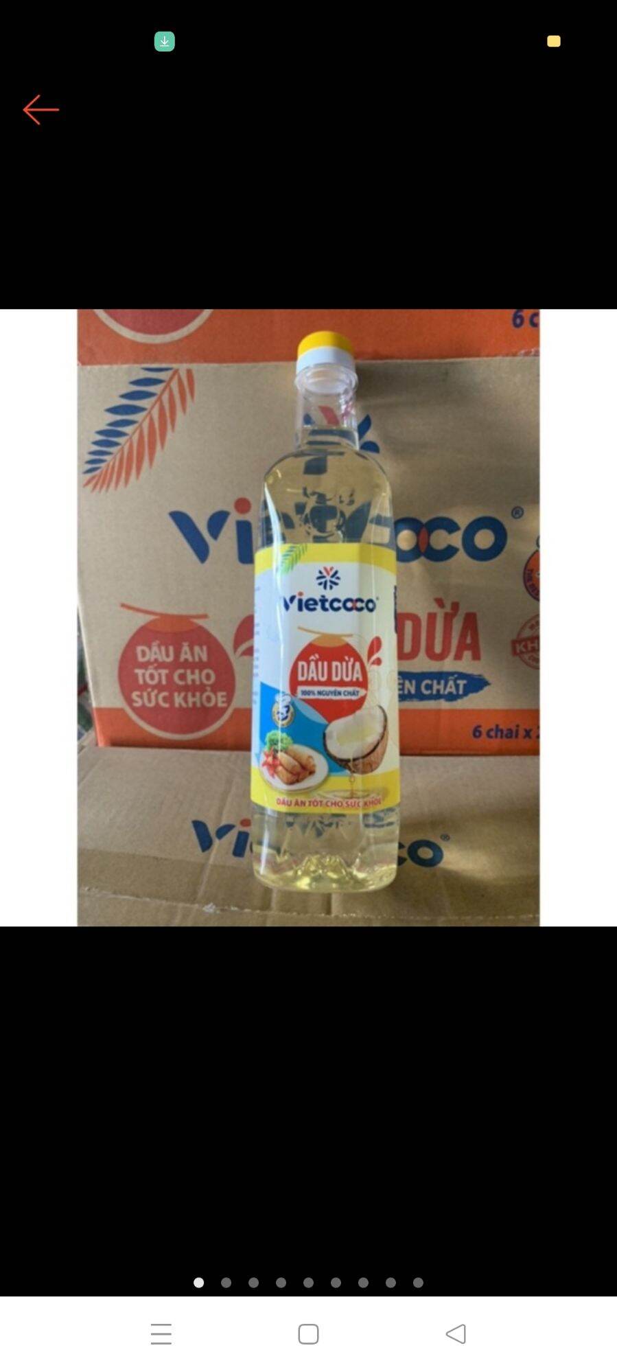 Dầu dừa tinh luyện Vietcoco 1 lít ko mùi
