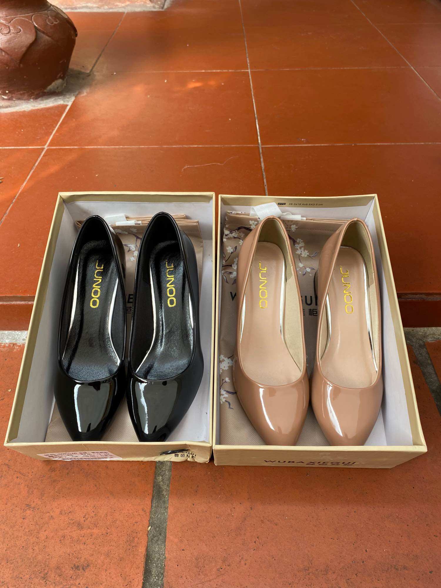 3P Patent Leather High Heels