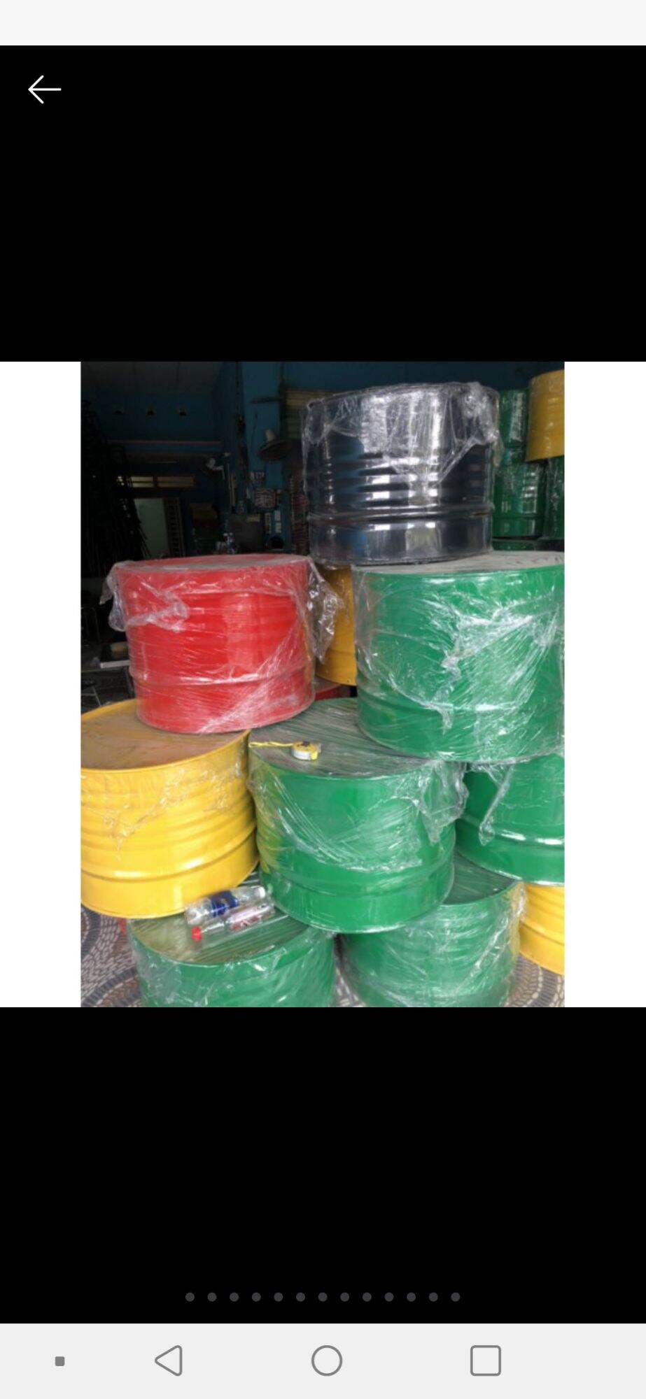 Thùng Phuy Cao 44cm (Toàn bộ Bằng Thép)