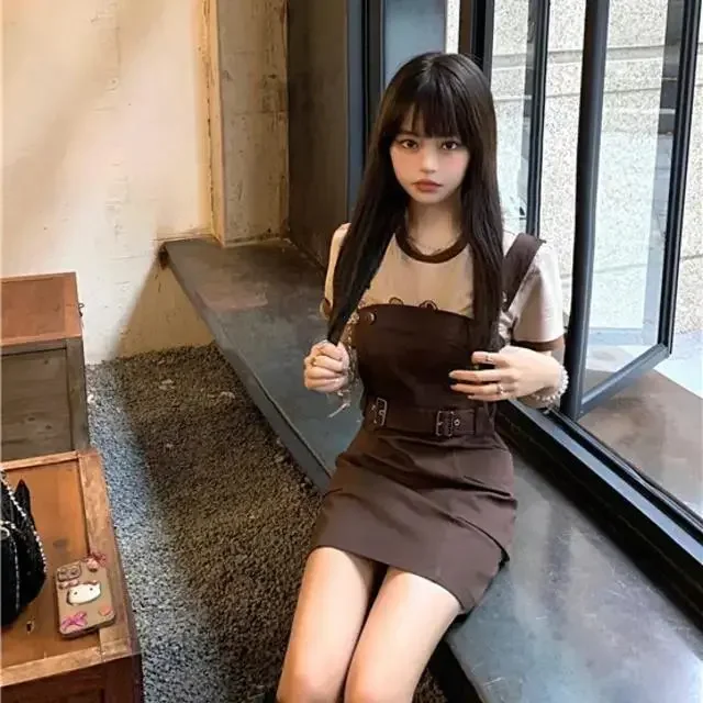 Sét Đầm Ôm Body Trẻ Trung Phong Cách Hàn Quốc