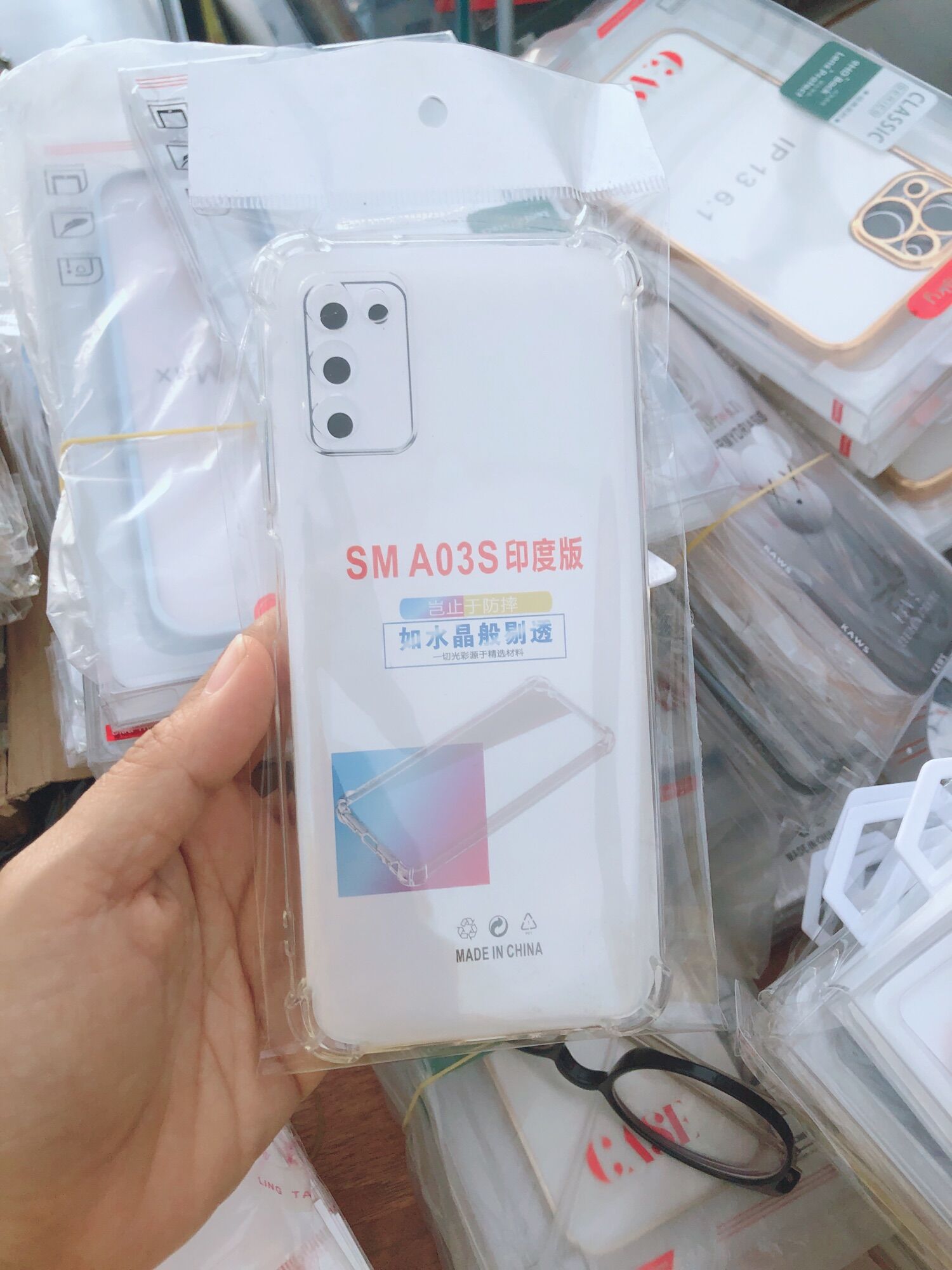 Ốp lưng dẻo trong chống sốc sam sung A03s/ A52