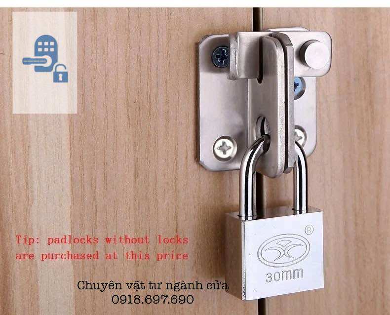 [inox 304 ] Chốt Đa năng móc ổ khoá CAO CẤP 4006